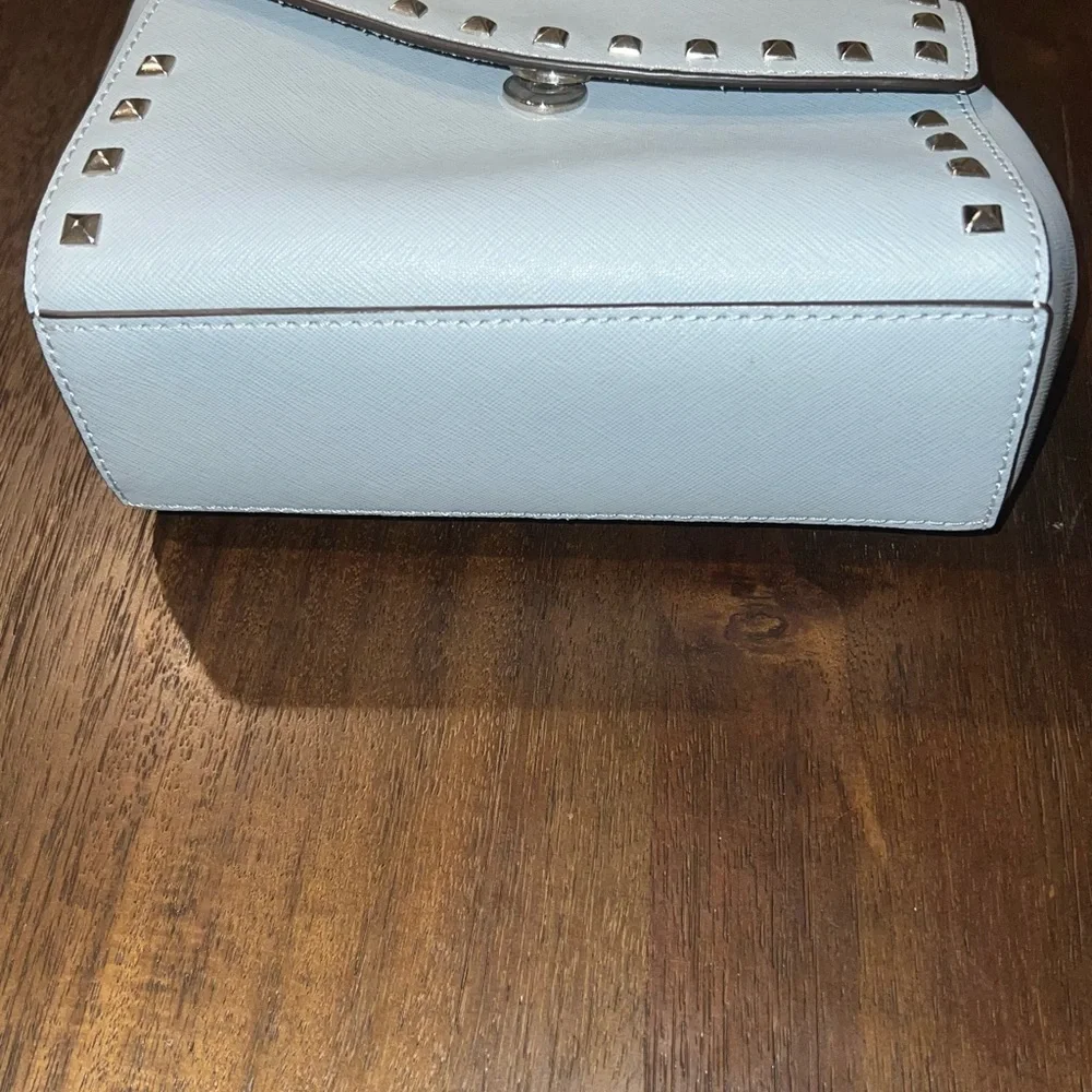 Michael Kors Pale Blue Studded Mini Bag - Picture 4 of 5
